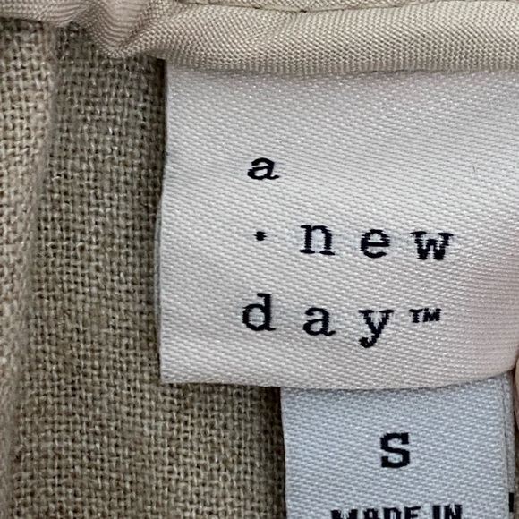 a new day Linen Blend Joggers Pants Sz Small Elastic Waist and Cuff NEW - Picture 6 of 13